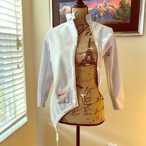 SALE White Fencing Jacket / women’s 350m/800m